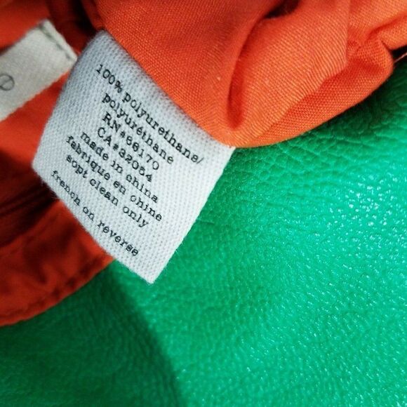 𝅺ECOTE Faux Leather Crossbody Shoulder Purse Kelly Green Tassel Chain Strap - Picture 8 of 8